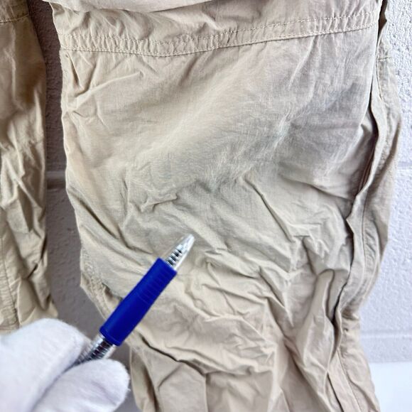 REI Cargo Pants Men Beige Switchback Army Hiking Convertible Paratrooper Sz XXL - Picture 7 of 11